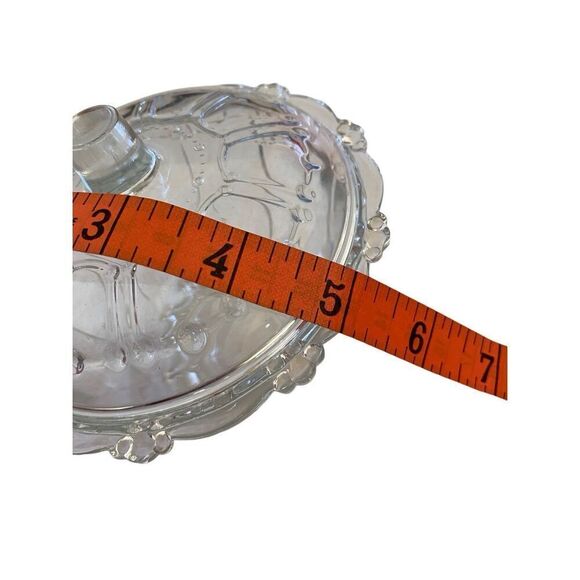 Glass Candy Dish Trinket Bowl Decor Home With Lid - Picture 8 of 10
